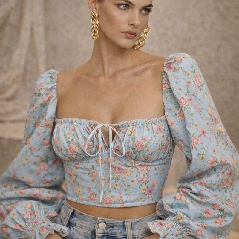 Melba Top - Light Blue