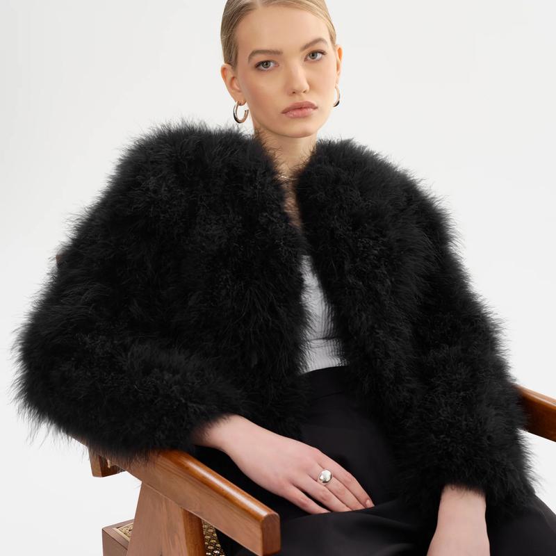 Dream Feather Jacket - Black