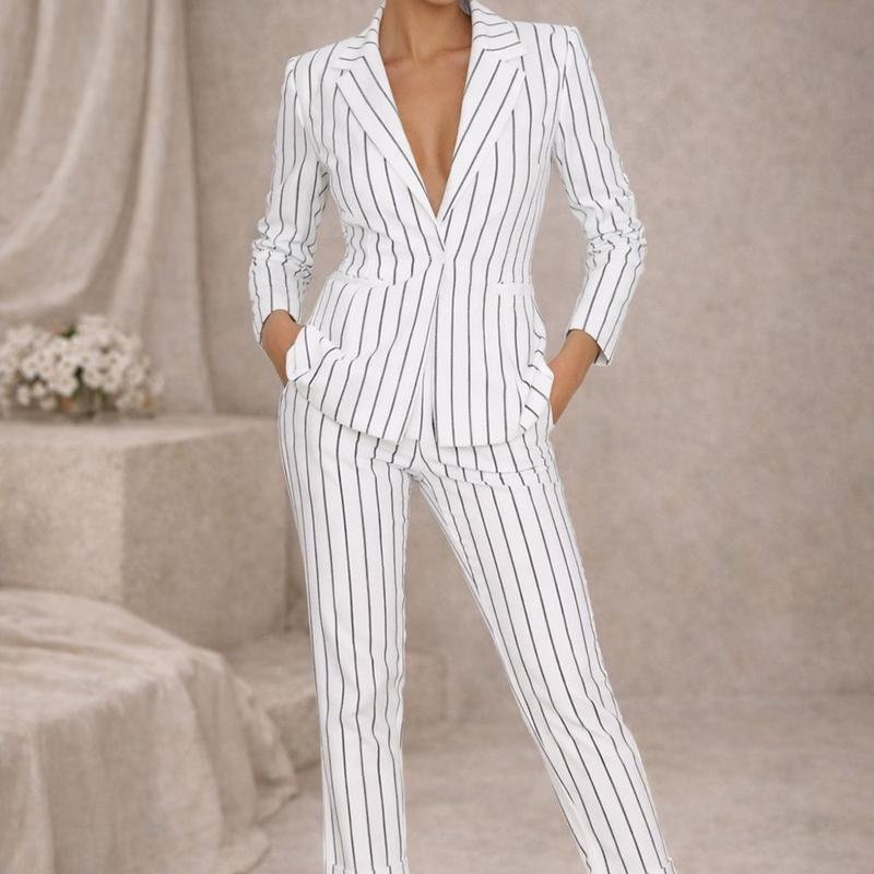 Striped pants and blazer - Agency